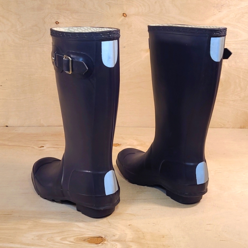 Hunter Original Purple Rubber Rain Boots Size 2/3 Youth - Picture 7 of 11